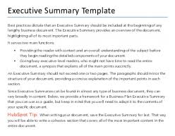 Free Executive Summary Template For Pdf Word Hubspot