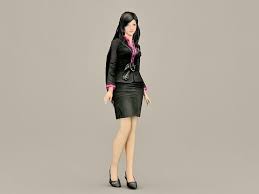 Fashion Office Lady 3d Model 3ds Max Files Free Download Modeling 37020 On Cadnav Office Ladies Model Fashion