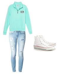 Cute And Comfy Outfit With White High Top Converse Casual Outfits For Teens Cute Converse Outfits White High Top Converse