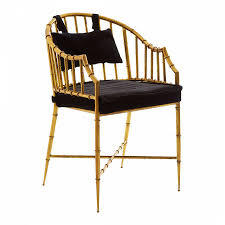 Buy bamboo chairs and get the best deals at the lowest prices on ebay! Monroe Armchair Gold Bamboo Steel Frame Black Velvet Brandalley
