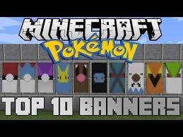 Minecraft Top 10 Pokemon Banners With Tutorial Youtube Pokemon Banner Top 10 Pokemon Pokemon
