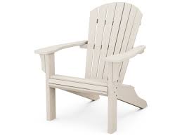 Adirondack chairs plastic is easier to maintain than nature wood chairs. Polywood Seashell Recycled Plastic Adirondack Chair Pwsh22