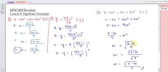 Kssm form 2 chapter 3 : Kssm Form 2 Mathematics Chapter 3 Algebraic Formulae Facebook