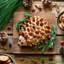 Woodland Hedgehog Cheese Ball Recipe Cheese Ball Recipes Savory Appetizer Cheese Ball