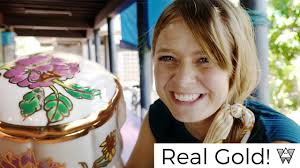 Painting with GOLD! ✨ Creating Traditional Thai Ceramics (Benjarong)