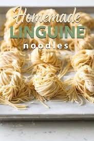 Homemade Linguine Pasta Clam Sauce White Clam Sauce Homemade Noodles