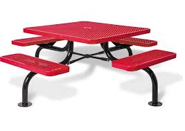 Square Span Leg Picnic Table Designed With Easy Access Legroom Picnictable Picnic Table Round Picnic Table Plastic Picnic Tables