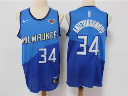 Creamer suggested that it's reminiscent of the greek flag in honor. Milwaukee Bucks 34 Giannis Antetokounmpo 2020 21 Blue City Edition Swingman Jersey