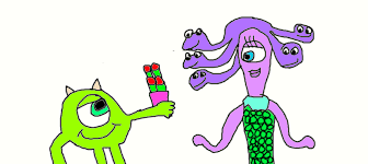 Download files and build them with your 3d printer, laser cutter, or cnc. Pixar Valentine S Day Couple 5 Mike And Celia By Simpsonsfanatic33 On Deviantart