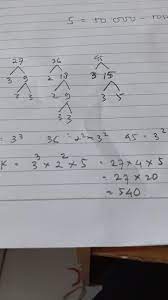 Kakak akan jelaskan dengan cara tabel ya. Kpk Dari 27 36 45 Dalam Bentuk Faktorisasi Adalah Brainly Co Id