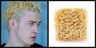 19 Things You Ll Never See The Same Way Again Justin Timberlake Noodle Hair Ramen Noodle Hair