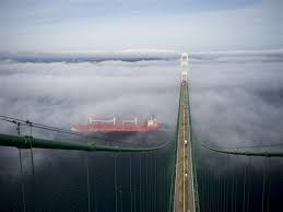 When it was completed, the mackinac bridge was the longest suspension bridge in the world, today it is the 5th longest. From On High Lucky Few Get To Look From Top Of Mackinac Bridge The Blade