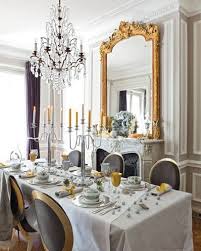 Gold Christmas Dining Room French Elegant Dining Room Dining Room Decor Modern