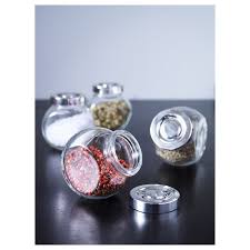 Rajtan Spice Jar Glass Aluminum Color Ikea Spice Jars Glass Spice Jars Glass And Aluminium
