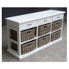Paris Wood Wicker 3 Drawers 6 Baskets Storage Unit Chocolate Wood Wicker Furniture For Sale Wicker Furniture Redo Furniture