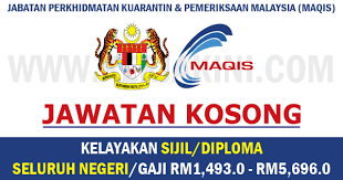 Kebaikan program ini adalah peserta dapat meningkatkan peluang pekerjaan dan peluang dalam bidang. Jawatan Kosong Kerajaan 2017 Jabatan Perkhidmatan Kuarantin Dan Pemeriksaan Malaysia Maqis Seluruh Negeri Gaji Rm1 493 0 Rm5 696 0