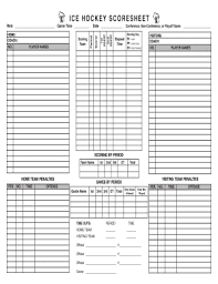 Online solutions help you to manage your record administration along with raise the efficiency of the workflows. Hockey Score Sheet Pdf Fill Out And Sign Printable Pdf Template Signnow