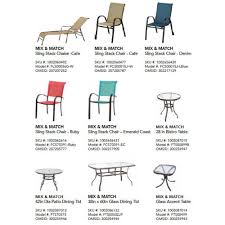 Hampton Bay Mix And Match Stackable Sling Outdoor Dining Chair In Cafe Fcs00015j W The Home Depot Outdoor Dining Chairs Dining Chairs Hampton Bay