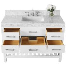 D bathroom vanity cabinet in cement. Elizabeth 48 Wide Nickel White Marble Single Sink Vanity 1m898 Lamps Plus Single Sink Vanity Vanity Sink Wood Bathroom Vanity