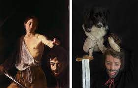 David with head of goliath by caravaggio, 1610. David With The Head Of Goliath 1610 Caravaggio Finn With The Head Of Eliza 2020 Gettymuseumchallenge