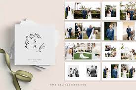 Create the best photo albums with mixbook's designs. Wedding Photo Album Template Al002 Creative Card Templates Creative Market