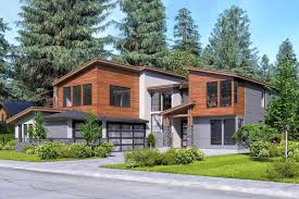Plan 666059raf Exquisite Contemporary Home Plan With Large Covered Patio In 2020 Contemporary House Plans Modern Style House Plans Contemporary House