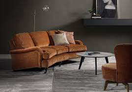 Global furniture wyatt collection leather matching sofa, brown and dark brown 2.5 out of 5 stars 11. Birmingham Curved Sofa By Furninova Alarus Interiors
