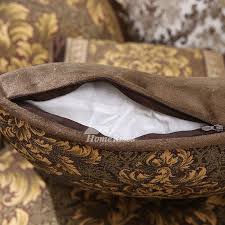 Front 100% cotton/back 100% silk cover with feather insert, dry clean, made in usa of imported fabric; Luxury Vintage Floral Best Pp Cotton Brown Throw Pillows