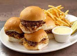 The Yard House Bernaise Sliders 3 3 3 Turkey Burger Sliders Summer Snacks Light Recipes
