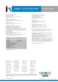 It is available to install for models from manufacturers such as minolta and others. Pagepro 1250w Laser Printer Manualzz
