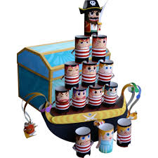 Balance Game Educational Paper Craft Jewel Treasure Box Pirate Doll Game Pirate Crafts Paper Crafts Paper Toys