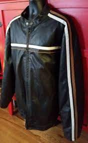 Arizona Brand Cafe Racer Faux Leather Motorcycle Jacket Mens Size 3xlt Big Tall Cl Motorcycle Jacket Mens Big And Tall Outfits Faux Leather Motorcycle Jacket