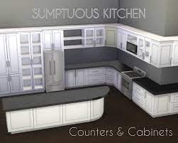 Classic style juglans kitchen brings a gleam to your sims' kitchen with gray and gold tones shiny metal handle textures. Mod The Sims Sumptuous Kitchen Set