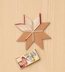 Stern Aus Streichholzern Weihnachtsbaumschmuck Selber Machen Basteln Weihnachten Weihnachtsdeko Kinder Basteln