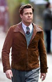 Pin By Priyankhasatheesh S On Brad Pitt Brad Pitt Leather Jacket Men Leather Jacket