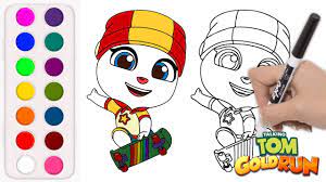 Game tom gold run online. How To Draw And Color Talking Tom Gold Run Skater Angela Tomgoldrun Skaterangela Youtube