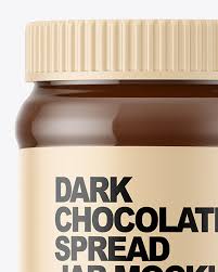 Download Dark Chocolate Spread Jar Mockup In Jar Mockups On Yellow Images Object Mockups PSD Mockup Templates