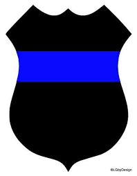 Police Badge Decal With Stripe This Car Decal Design Is Perfect For Someone That Either Has A Significant Other In Law Police Police Badge Silhouette Design