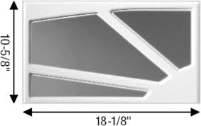 Ideal Door Overhead Garage Door White Design Insert Sunrise Short Panel At Menards