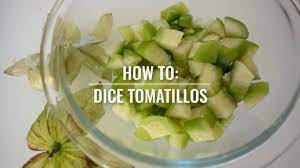 To know when to pick a tomatillo, watch the husk on the outside. How To Dice Tomatillos By Cooksmarts Youtube