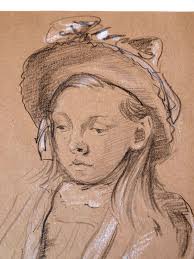 Winifred Eugene BALLARD (1885-1921) Portrait of a young girl. Chelsea art  school