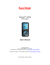 Mar 18, 2020 · mar 18, 2020 · how do you turn on a sansa sandisk? Rockbox Sansa E200r User S Manual Manualzz