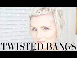 Flat twisted hairstyles for short hair. Hairstyles For Short Hair Twisted Bangs Youtube