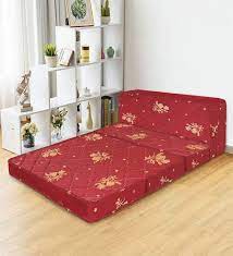 Before choosing a foldable bed, keep the features below in mind. Buy Bouncy Tri Fold 4 Inches Single Size 78x35 Sofa Cum Folding Mattress By Sleepspa Online Single Bed Foldable Mattresses Foldable Mattresses Mattresses Pepperfry Product
