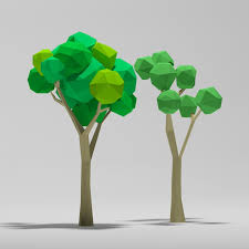 Max Cartoon Trees 3d Model Cartoon Trees Low Poly Low Poly Art