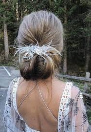 Ostrich Feather Bride Hair Piece Wedding Flower Jewelry Bridesmaid Hair Accessories Maid Feather Hair Pieces Bridesmaid Hair Accessories Feather Hair Accessory