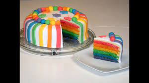 Rainbow Cake Rainbowcake Regenbogenkuchen Mit Weisser Schokoladen Ganache Und Rollfondant My Weisse Schokolade Ganache Regenbogentorte Kuchen Kindergeburtstag