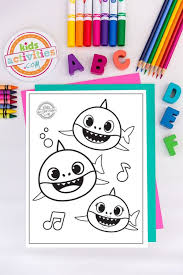 Baby shark and pinkfong coloring pages for kids. Baby Shark Coloring Pages Free Download For Kids