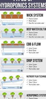 There Are 6 Basic Types Of Hydroponic Systems Wick Water Culture Ebb And Flow Flood Drain Drip Reco Hydroponics System Aquaponic Gardening Hydroponics
