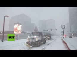 Ee Uu El Ciclon Bomba Llena De Nieve Las Calles De Boston Durante Una Espectacular Tormenta Youtube
